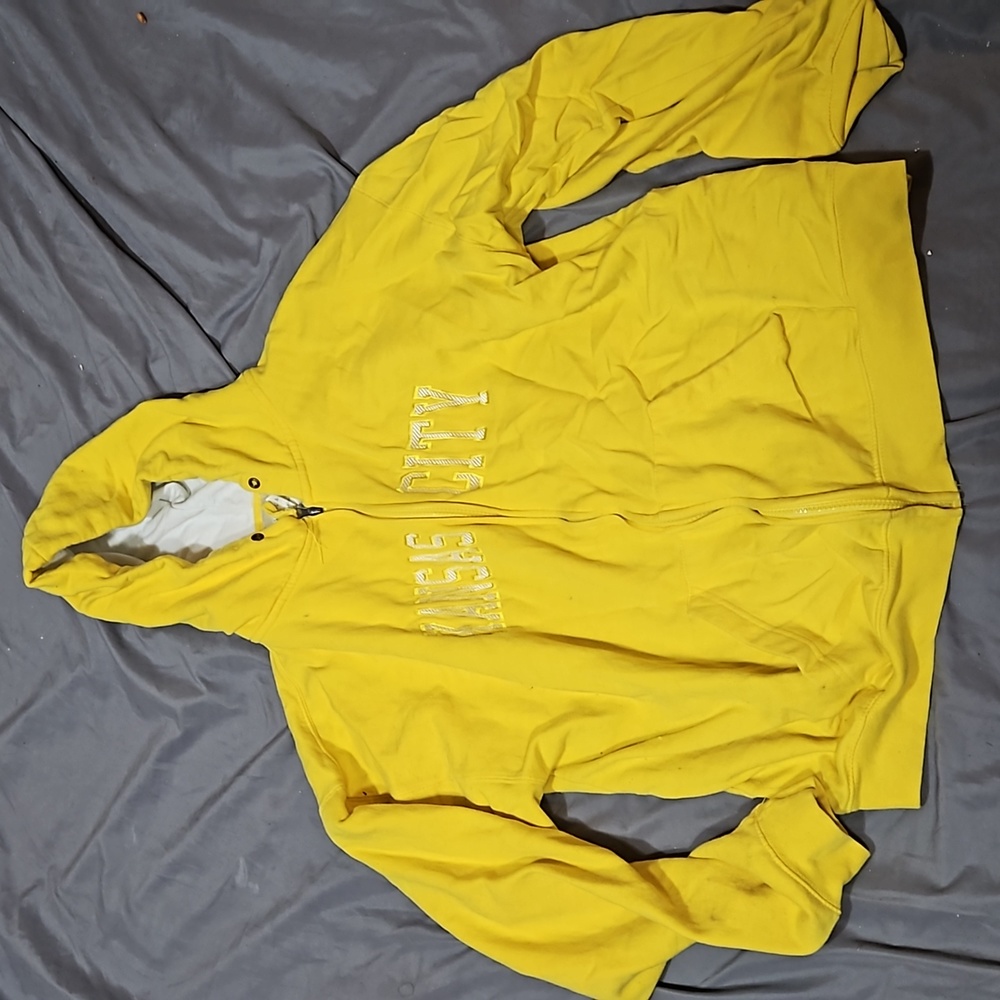 X large pacific and company yellow kansas city jacket (used)